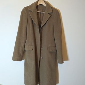H&M Tan Wool Blend Long Coat